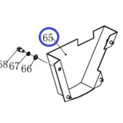Кожух ремня виброузла TSS-WP265YH/Belt cover (blow), №65 (CNP330Y003-65)