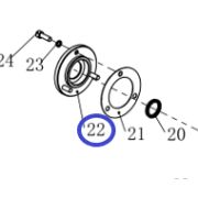 Крышка подшипника вала ведущего TSS-WP265YH/Bearing cover, №22 (CNP330Y003-22)