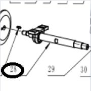 Вал диска TSS RH-500/Main shaft TSS RH-500, №28 (Q500-28)