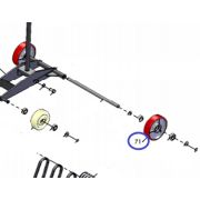 Колесо заднее TSS RH-450L(H)/rear wheel TSS RH-450, №71 (Q450-071)
