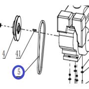 Ремень приводной зубчатый (17х838Li) для TSS-WP170/V-Belt , №5 (CNP300005)