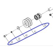 Ролик натяжки ремня TSS DRD1600L/Tensioner assembled, №38+№39+№40+№41+№42 (CNMG30038-CNMG30042/4010100029+4030100005+4040300003+3010403133+4060100014)