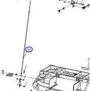Тросик газа TSS DRD1600L/Throttle wire, №169 (CNMG30169/3140403118)