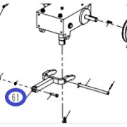 Вилка наклона лопастей TSS DRD1600L/Fork, №61 (CNMG30061/3020401027)