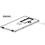 Крышка кожуха верхняя TSS DUAL DWG-500 / Position 113 - Upper cover plate (33013-01504-00)