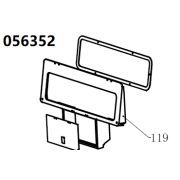 Рамка панели управления  TSS DUAL DWG-500 / Position 119 -Transparent window protection panel (33013-01190-00)