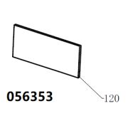Стекло защитное прозрачное TSS DUAL DWG-500 / Position120 - Transparent window glass (70009-04657-00)