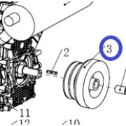 Муфта центробежная TSS DRD 2000H&L/Clutch drum, engine, №3 (CNMG36-C003)