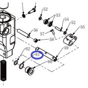 Уплотнительной кольцо №61 вала насоса реверса TSS-CP-240/O-Ring, №61 (260242.5)