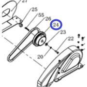 Муфта центробежная (19.05х132х60/1А) TSS-WP100TH&L/Clutch assembly, №24 (CNP15024)