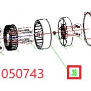 Ротор альтернатора инверторный SGG 11000E3Ui,LT196FiE / Inverter motor rotor (1.03.02.01.0231)