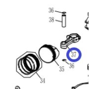 Шатун двигателя KV180A/Connecting rod KV180A, №37 (1202000320)