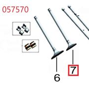 Клапан выпускной SGG 17000(..)-18000(..),2V90F Lf / Exhaust valve 2V90F (14412-A2910-0001)