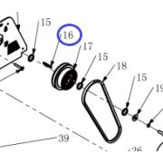 Шпонка муфты TSS-CP-240D/Key 6.35x50, №16 (206.3550C)
