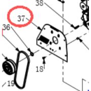 Пластина крепления кожуха ремня TSS-CP-350D/Belt Cover Plate, №37 (2304-00007-9)
