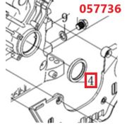 Сальник КВ в блоке цилиндров SGG 16000(.L.)-18000(.L.),LC2V90FD Lc (43×55×7) / Oil seal (43×55×7) (380650652-0001)