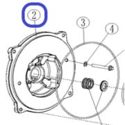 Крышка корпуса помпы TSS PGT100/Base Components, №2 (70010-00504-00)
