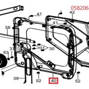Корпус (панель правая) SGG 4500ESi-5000ESi,KM172F Km / Housing (right side) (04.14.35725-500001-00)