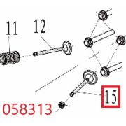 Клапан впускной SGG 11000E3Ui,LT196FiE Lt / Intake valve (1.01.05.08.0063)