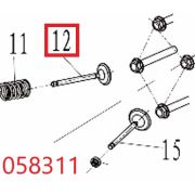Клапан выпускной SGG 11000E3Ui,LT196FiE Lt / Exhaust valve (1.01.05.08.0064)